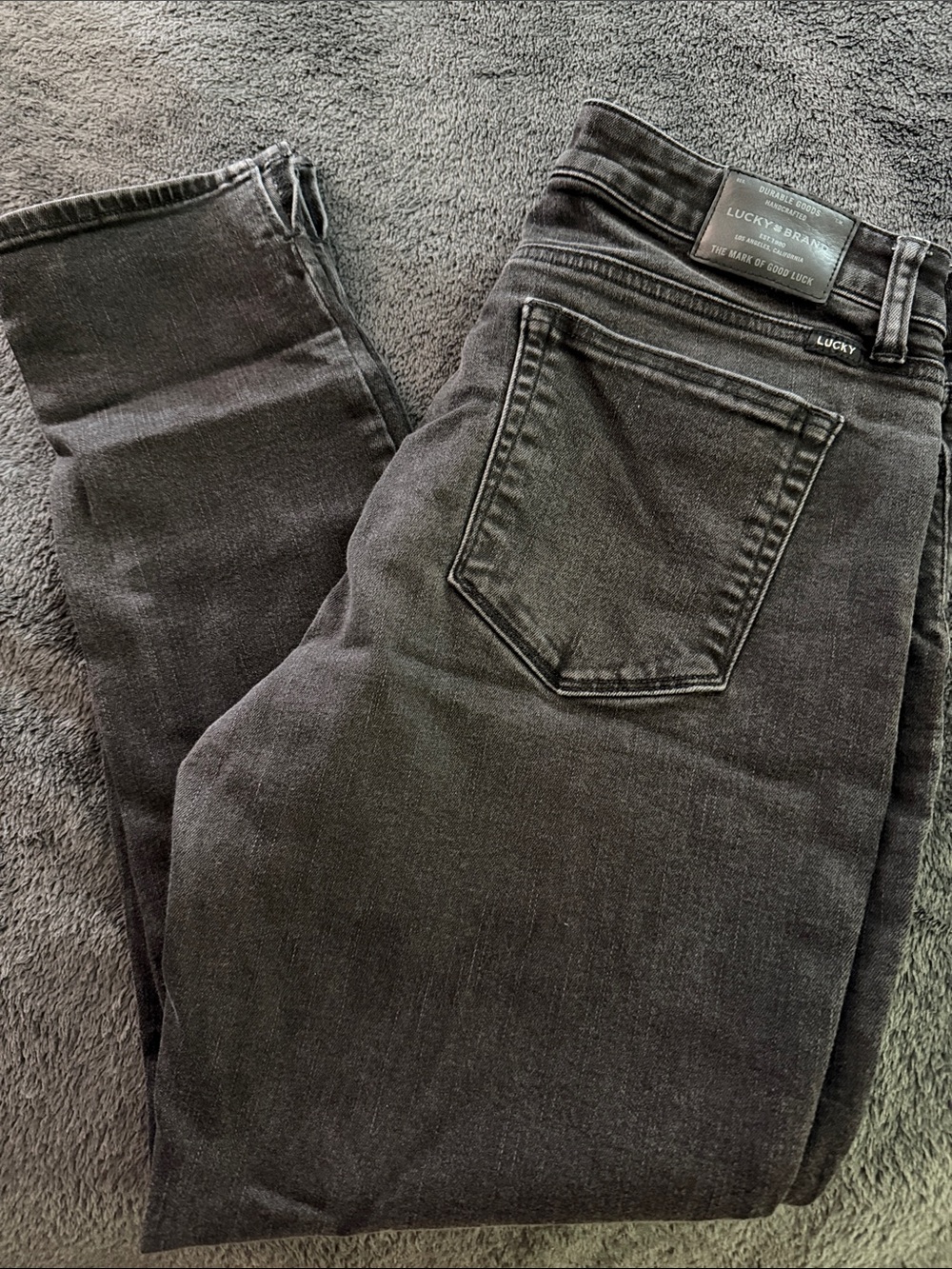 Lucky Brand Charcoal Black Slim Denim Jeans